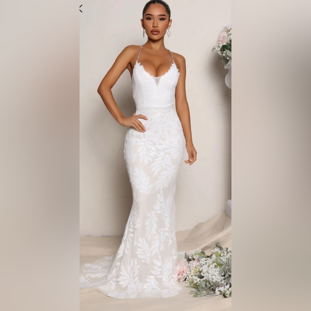 FashionNova Sequin Wedding Gown